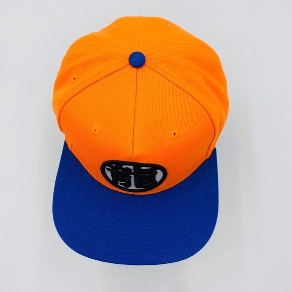 Dragon Ball Z Orange Blue Brim Snapback Hat Cap One Size Fits Most - Picture 3 of 7
